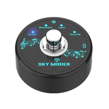 Imagem de Controlador MIDI Bluetooth Operado por pé, Controlador de Efeito de Software Portátil Interruptor de Pedal USB Sem Fio para Produção Musical, Latência Ultra Baixa Conectividade