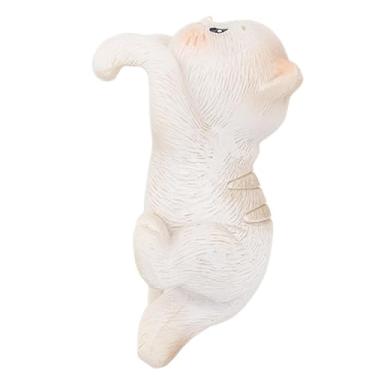 Imagem de Ｂｅｓｇａ Estátua de gato de jardim Flower Pote Hotger Fatupe Fora do cabide do vaso de vaso pendurado ao ar livre para o lago Terrariums Yard Yard, Style B