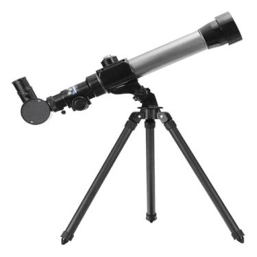 Imagem de TELESCOPIO ASTRONOMICO LUNETA LUNAR TERRESTRE KIT COMPLETO TRIPE 40X REFLATOR CIENCIA ESPAÇO ESCOLA