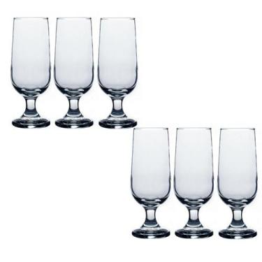 Imagem de Taça De vidro Chopp 300ml Hannover Cerveja Casa Linda - 6Un - NADIR FI