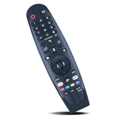Imagem de ZWP Controle remoto de substituição AN-MR18BA adequado para LG (modelo 2018) 2018 LG Smart TV UK6570 UK6300 SK9000 SK9500 UK6500 SK8070 UK7700 SK8000 43UK6390PLG 43LK59000 PLA 43U. Função de ponteiro
