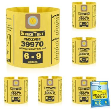 Imagem de SpaceTent Pacote com 6 sacos para aspirador de pó 39970 Shop para aspirador de pó de 6 e 9 galões, peça # 39970 CMXZVBE39970, saco de pó fino