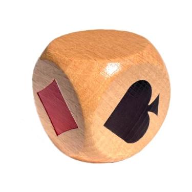 Imagem de for Compatible with Trump Marker/Indicator Wood Big Size 1.57'' (One Piece) use with Euchre, Pinochle, Bridge,Lucy Dice, and Great Euchre Gift for Card Game Enthusiasts, Comes with Linen Storage Bag.