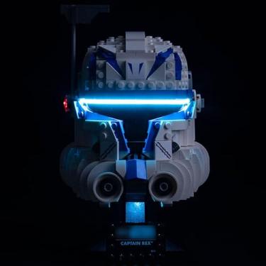 Imagem de BrickBling LED Light for Lego Captain Rex Helmet Set 75349 (Lights Only), New 2023 Lighting Compatible with Lego Helmet- Light up Your Model