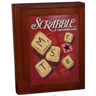 Imagem de Parker Brothers Vintage BookShelf Game Collection - Scrabble Cross Word Game in Wooden Book Box
