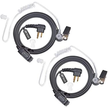 Imagem de HYS Fone de ouvido de rádio bidirecional de tubo acústico de vigilância de 1 fio, fone de ouvido intra-auricular para aplicação da lei, para Motorola Walkie TalkieMag one CP200 Rdm2070d BPR40 CLS1110