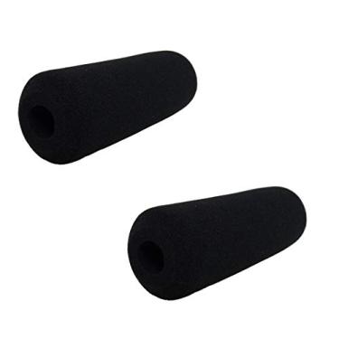 Imagem de Tetra-Teknica Série Essentials Para-brisas de espuma para microfones de câmera Shotgun de até 11 cm de comprimento, cor preta, pacote com 2