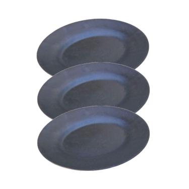 Imagem de Kit 3 Assadeira Ferro Pão Lasanha Carne Oval St 29x22cm