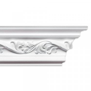 Imagem de Kit Com 3 Barras Roda Teto Andrea Perfil De Poliestireno Homestar 6m Branco