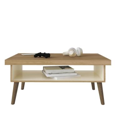 Imagem de Mesa De Centro Lucca Carvalho/off White Artely