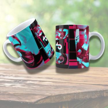 Imagem de Caneca De Porcelana 325ml Tik Tok Decorada Tik Tok 10