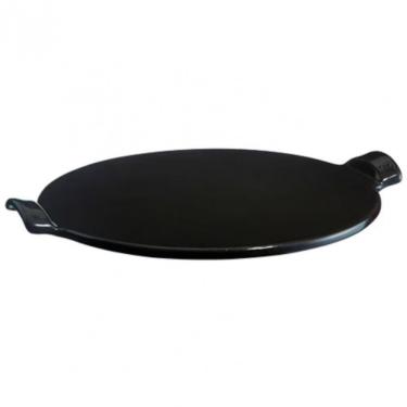 Imagem de Pedra Refratária Redonda Pizza Emile Henry Em Cerâmica 37cm Preto