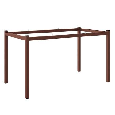Imagem de Base De Mesa Retangular Fabone Alexa Para Tampo De Vidro Cobre