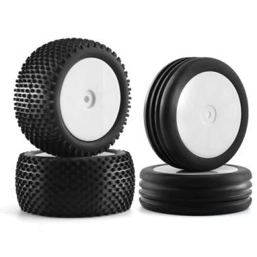 Imagem de Pneus De Borracha Para Carro Buggy Off-road 2WD RC 82mm 87mm Para XRAY