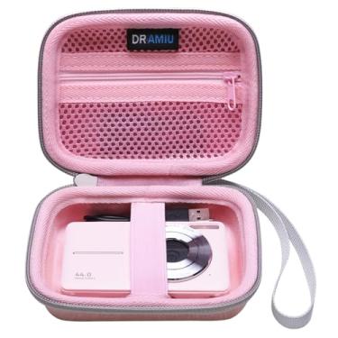 Imagem de DR·AMIU Estojo Para Câmera Digital Compatível Com Camkory, Fleafer, Lecran, Jukanur, Anteam, Vahoiald, Kodak Pixpro, Pequeno Adolescentes, Meninos, Meninas E Idosos, Rosa