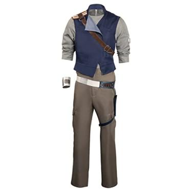 Imagem de Xikaufo SW Fantasia masculina de sobrevivente Cal Kestis para festa de Halloween, cosplay, Cal Kestis, fantasia de batalha, adulto, 2GG