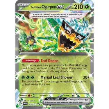 Imagem de Pokemon - Teal Mask Ogerpon ex 012/131 – Prismatic Evolutions – Double Rare – Foil Single Card