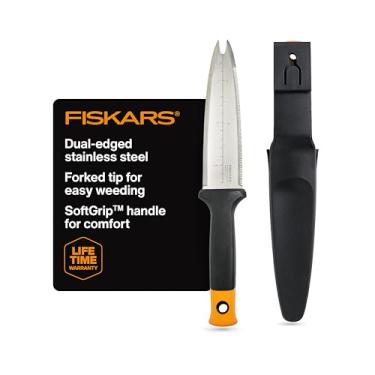Imagem de Fiskars Faca Hori Hori - Ferramenta manual de jardinagem resistente com orifício para pendurar - ferramentas de gramado e quintal - preto/laranja