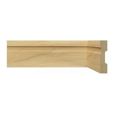 Imagem de Kit Rodapé de MDF 10 Barras Frisadas de 7cm x 2,40m Rende 24 Metros Moldufama Castanho