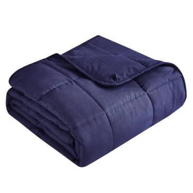 Imagem de Topcee Cobertor pesado (9 kg 203 x 221 cm King Size) Cobertor pesado macio para dormir, aplique no corpo de 86 a 95 kg, cobertor grosso respirável com contas de vidro, fácil de cuidar