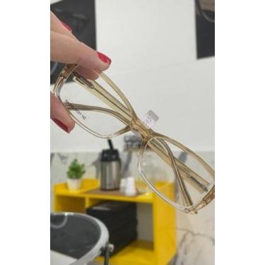 Imagem de Armação de óculos feminina transparente em degradê - pronto socorro do