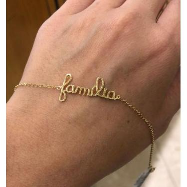 Imagem de Pulseira personalizada feminina em bijuteria