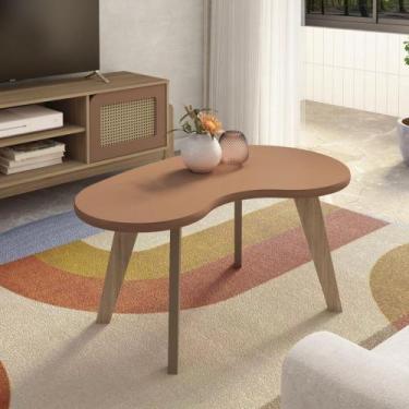 Imagem de Mesa de Centro Orgânica Artely, Terracota/Carvalho