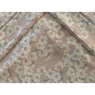 Imagem de Jogo de Lençol Casal Queen 3 Peças Margarida 100% Algodão - Bordados L