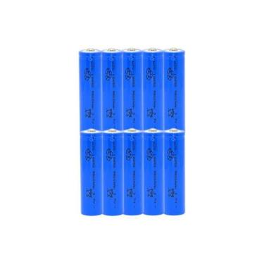Imagem de Kit 10 Bateria 18650 4.2 9900mah Recarregável Lanterna Led De Alta Dur