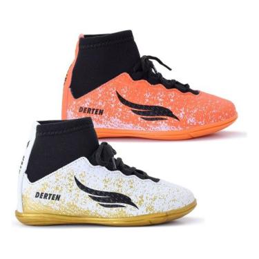 Imagem de Kit 2 Chuteira Infantil Futsal Botinha Tênis Salão Quadra 26 Ao 33 - D