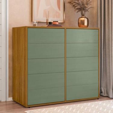 Imagem de Aparador para Sala de Estar 10 Gavetas Melinda - DRD Móveis