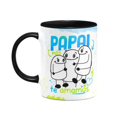 Imagem de Caneca Flork Pais - Papai nós te amamos - B-black - JPS INFO