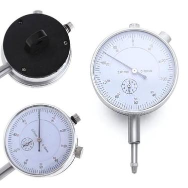 Imagem de Relogio Comparador Escala 0-10mm/0,01mm Para Base Magnética - Loxer
