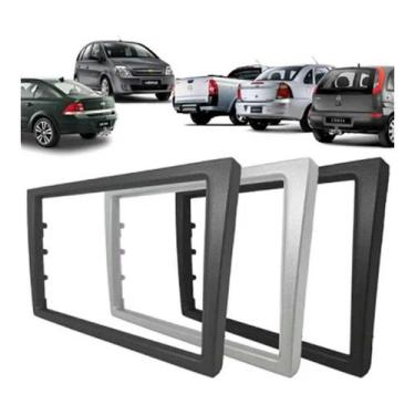 Imagem de Moldura painel 2din vectra gt meriva corsa montana - FIAMON, GRAFITE