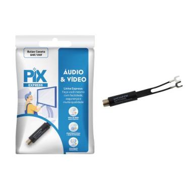 Imagem de Pct 04 Adaptador Balun Caneta F UHF/VHF FM Rabicho - PIX