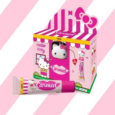 Imagem de Kit de Hidratante Labial com Cor e Case Hello Kitty - Carmed - Cimed