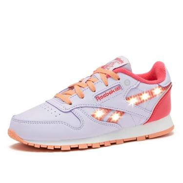 Imagem de Reebok Tênis feminino infantil Royal Prime Step N' Flash, Calçado branco/azul ótimo/limão solar, 5.5 Big Kid