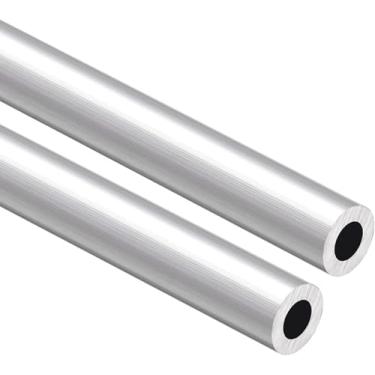 Imagem de 2 Pcs Tubo Redondo De Alumínio Parede Engrossado 2.5mm Haste Oca De Alumínio Tubulação Reta Od 22-25mm Para Industrial, Od: 22Mm