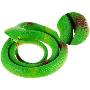 Imagem de 02 Cobra Serpente Cascavel 70cm Corracha Brinquedo Pegadinha - Art Bri