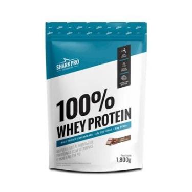 Imagem de Whey Protein 100% Whey Refil 1800g Sabor Chocolate Shark-Unissex
