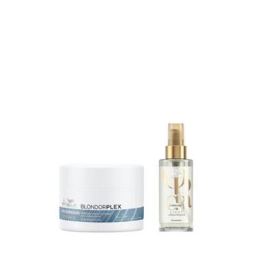 Imagem de Wella BlondorPlex Care Line Masc 150ml + Óleo Light 100ml - Wella prof