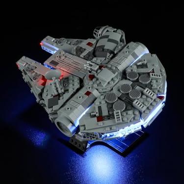 Imagem de MENZAVA LED Light Kit Compatible with 2024 Millennium Falcon Building 75375 Blocks Model - Model Set NOT Included