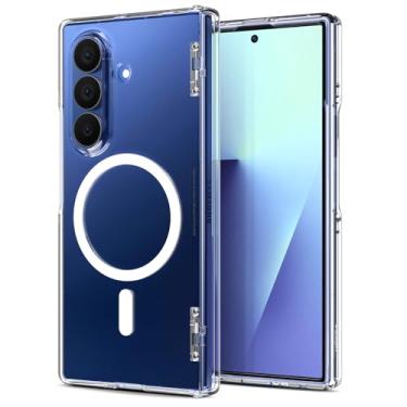 Imagem de Capa Spigen para Galaxy Z Fold 7, Ultra Hybrid Pro [MagFit] projetada para Samsung Galaxy Z Fold 7 - Branco transparente