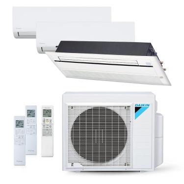 Imagem de Ar-Condicionado Multi Split Inverter 24000 BTUs Daikin Quente e Frio (2 Evap. HW 9000 + 1 Evap. K7 1V 18000) 220V