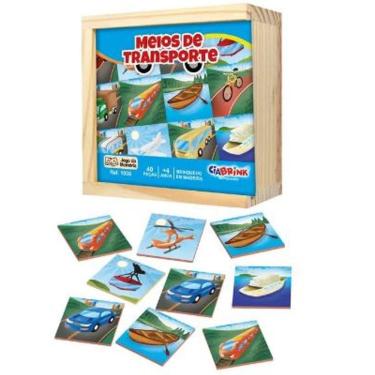 Imagem de Jogo da Memória Meios de Comunicação e Transporte