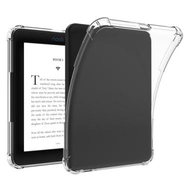 Imagem de LaoShuSheng Capa transparente para leitor digital Nook GlowLight 4 (2021)/Nook GlowLight 4e (2022) - Capa traseira macia e flexível de TPU ultrafina leve (transparente)