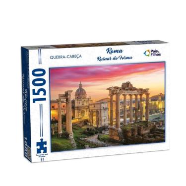 Imagem de Quebra cabeça Roma Ruínas do Fórum Itália 1500 peças - Puzzle QC Pais e filhos