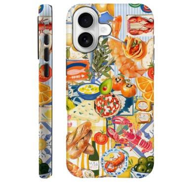 Imagem de DAIZAG Capa compatível com Z10MJ, capa de proteção contra choque durável para meninas e mulheres, colagem comida peixe amarelo brilhante