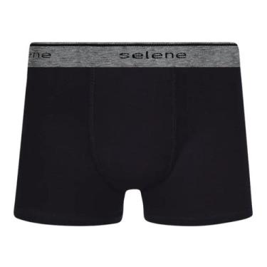 Imagem de Cueca infantil boxer em cotton Selene, P, Preto