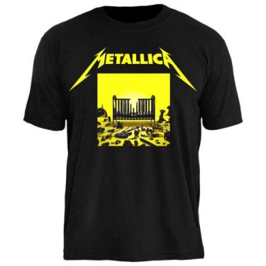 Imagem de Camiseta Metallica M72 Squared Stamp Rockwear, GG